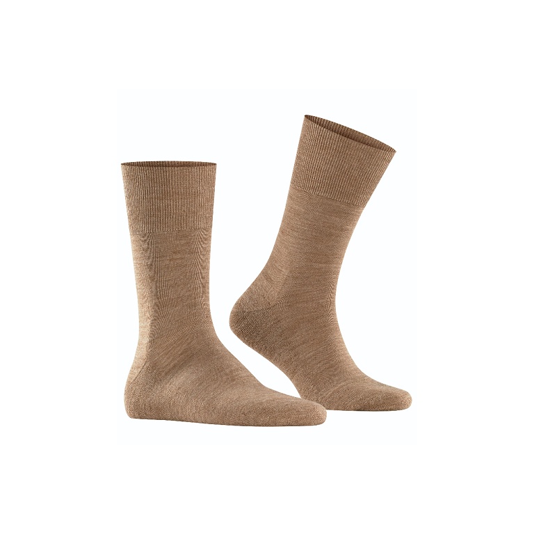 Falke Day Sock Airport PLUS (climate regulating + padding) nut brown Men - 1 Pair